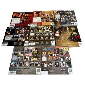 Elvis Presley Calendar Lot of 10 era 2001-2015 Sealed Mead Products